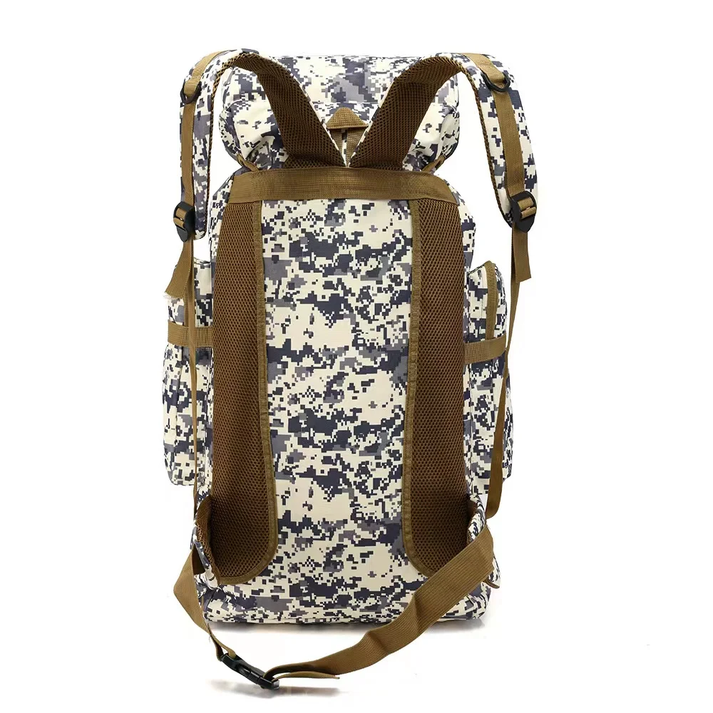 Hátizsák, nagy kapacitású 70 liter szabadtéri álcázás hegymászás táska sport utazótáska katonai képzés rajongó hátizsák, bőrönd Kép 3