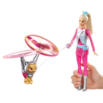 Eredeti Barbie Hiteles Baba Játékok Star Light Kaland Barbie Repülő Kisállat Macska Cselekvési Ábra a Modell Lányok Ajándék DWD24 2