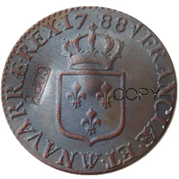 Franciaország 1788W 100% - os Réz-Másolat Érmék 2